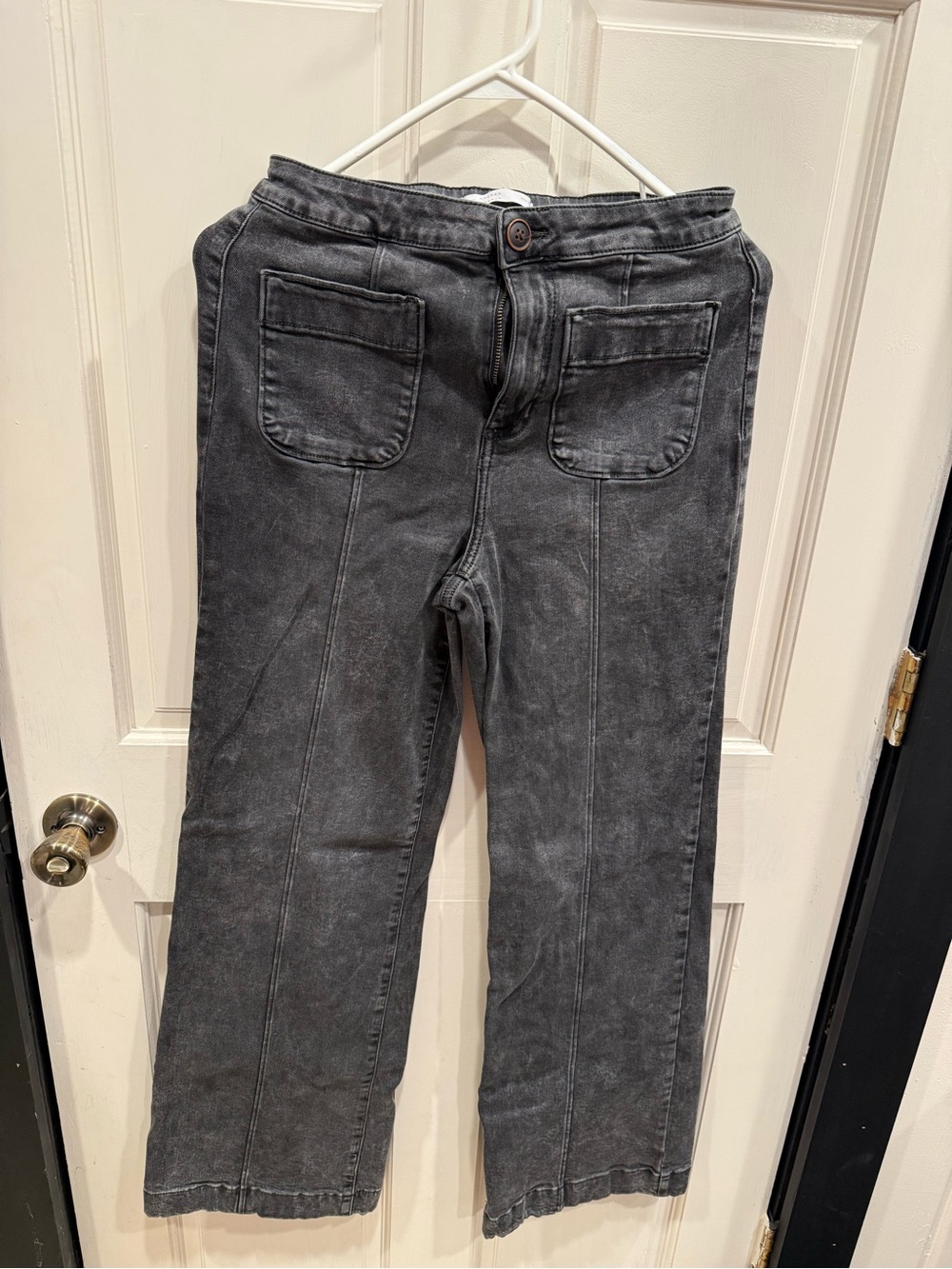 LC Lauren Conrad Washed Charcoal Straight-Leg Jeans
